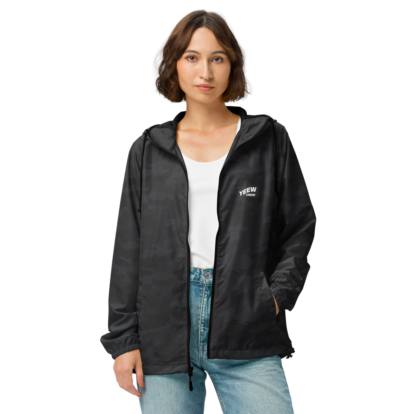 Unisex lightweight zip up windbreaker