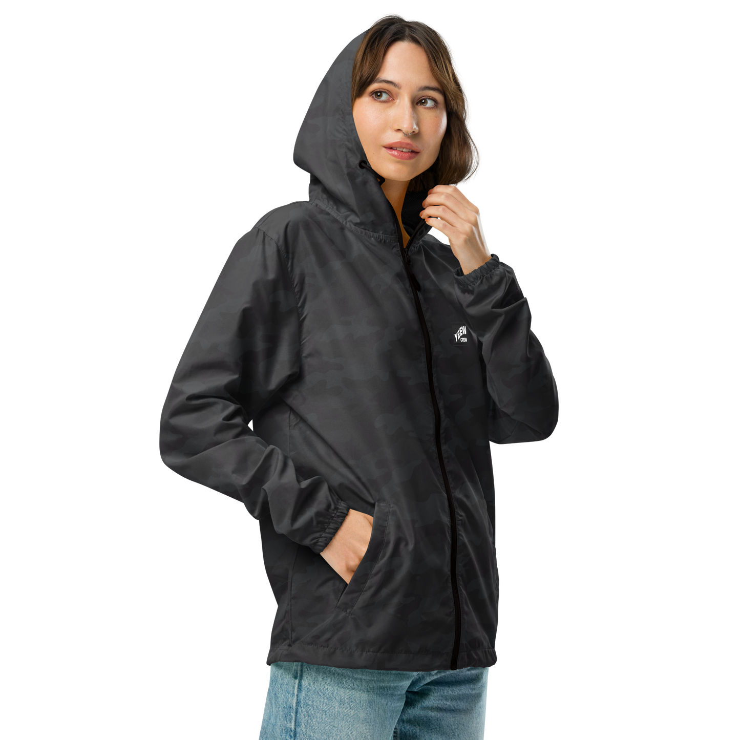 Unisex lightweight zip up windbreaker