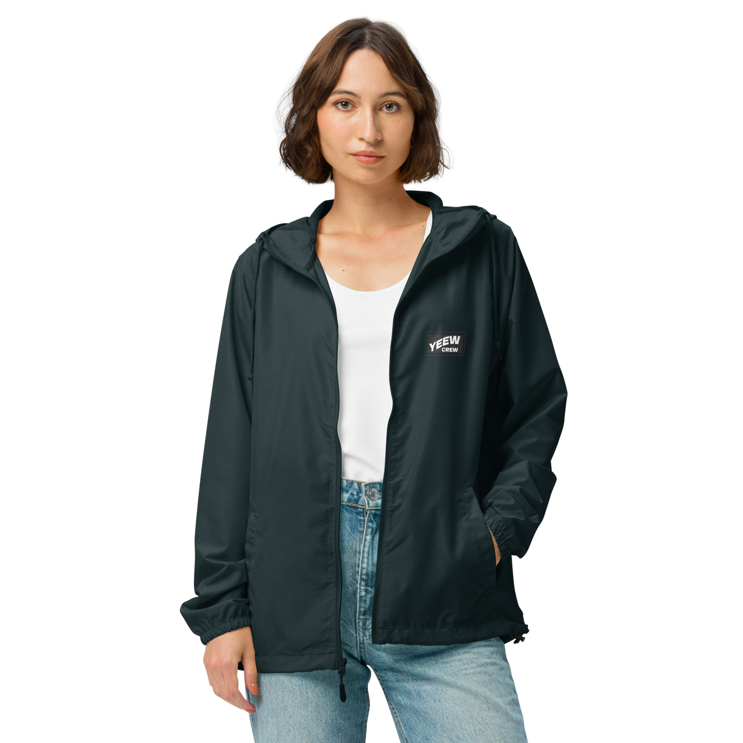 Unisex lightweight zip up windbreaker