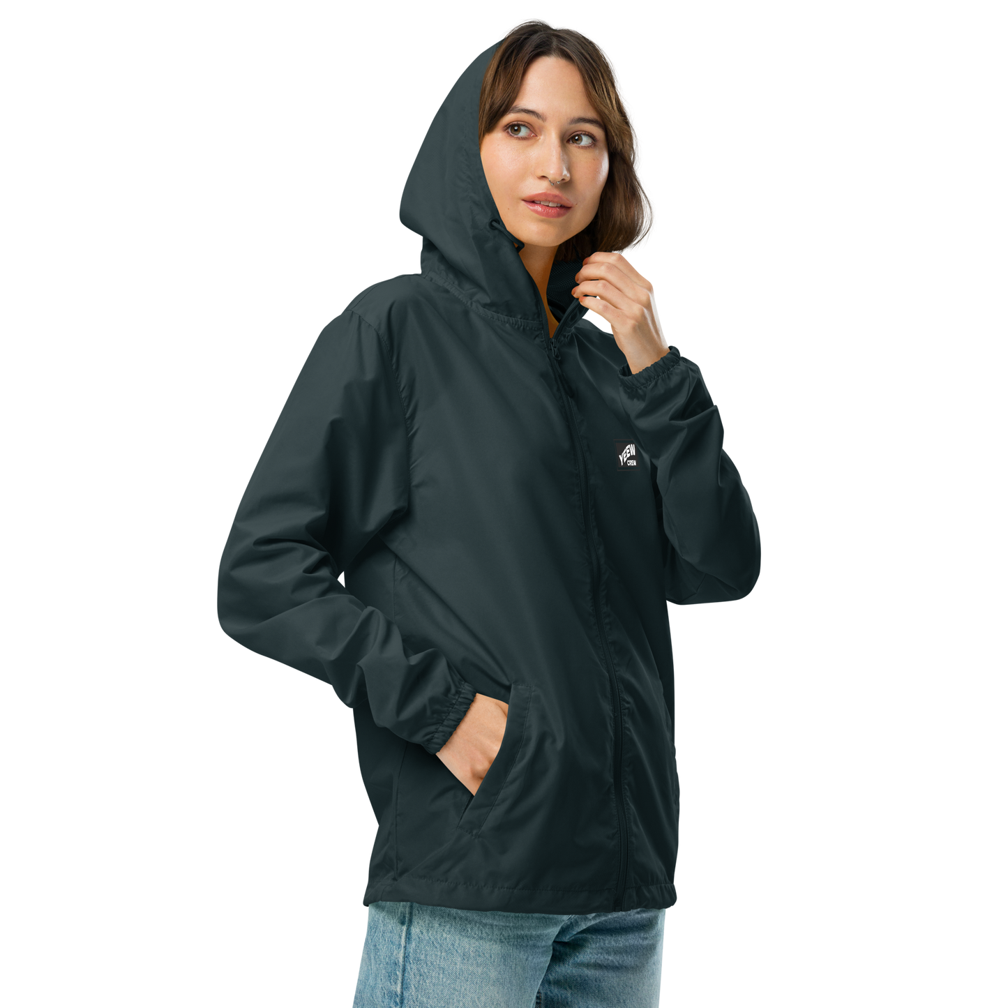 Unisex lightweight zip up windbreaker