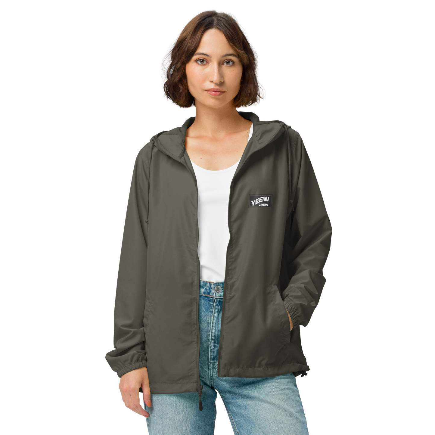 Unisex lightweight zip up windbreaker