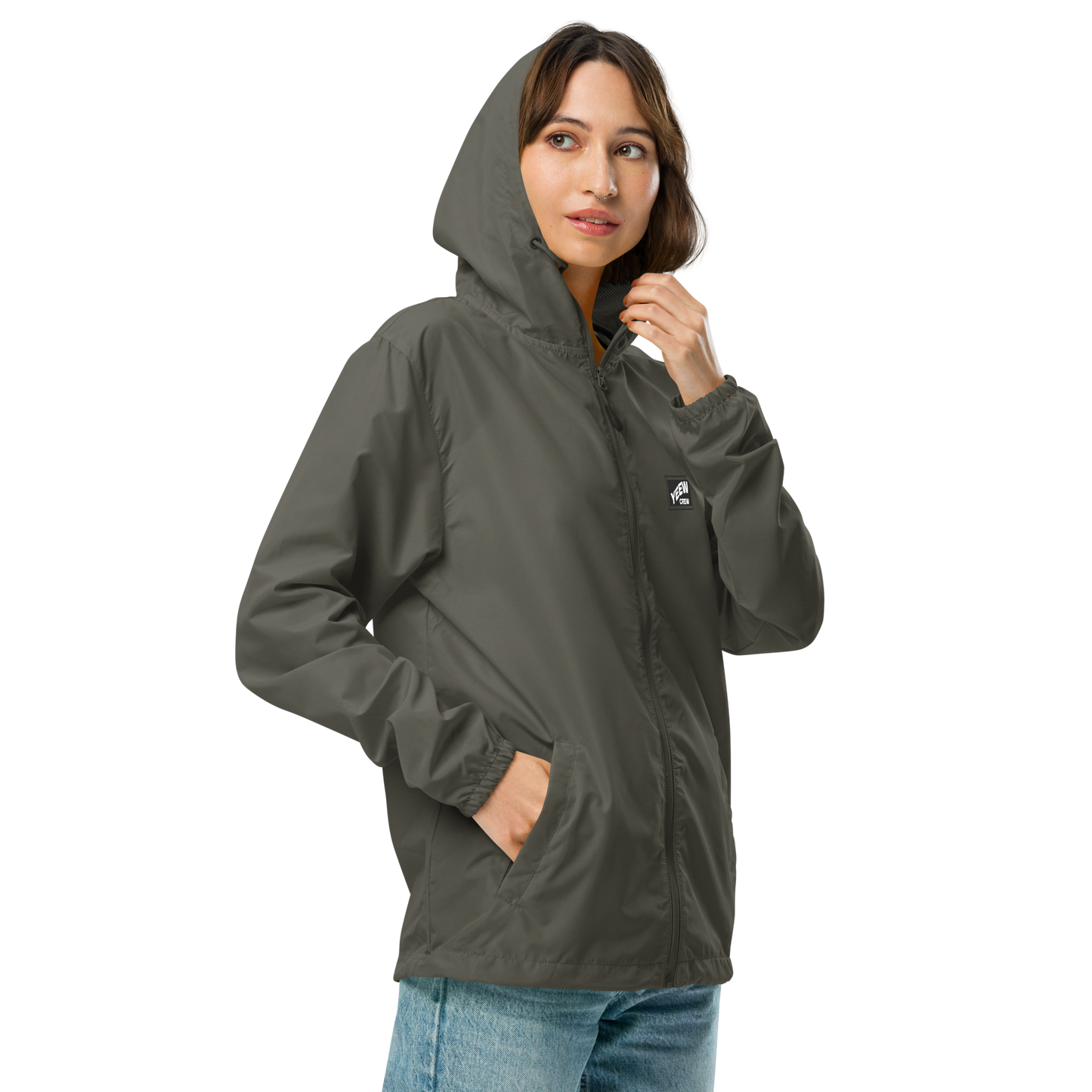 Unisex lightweight zip up windbreaker