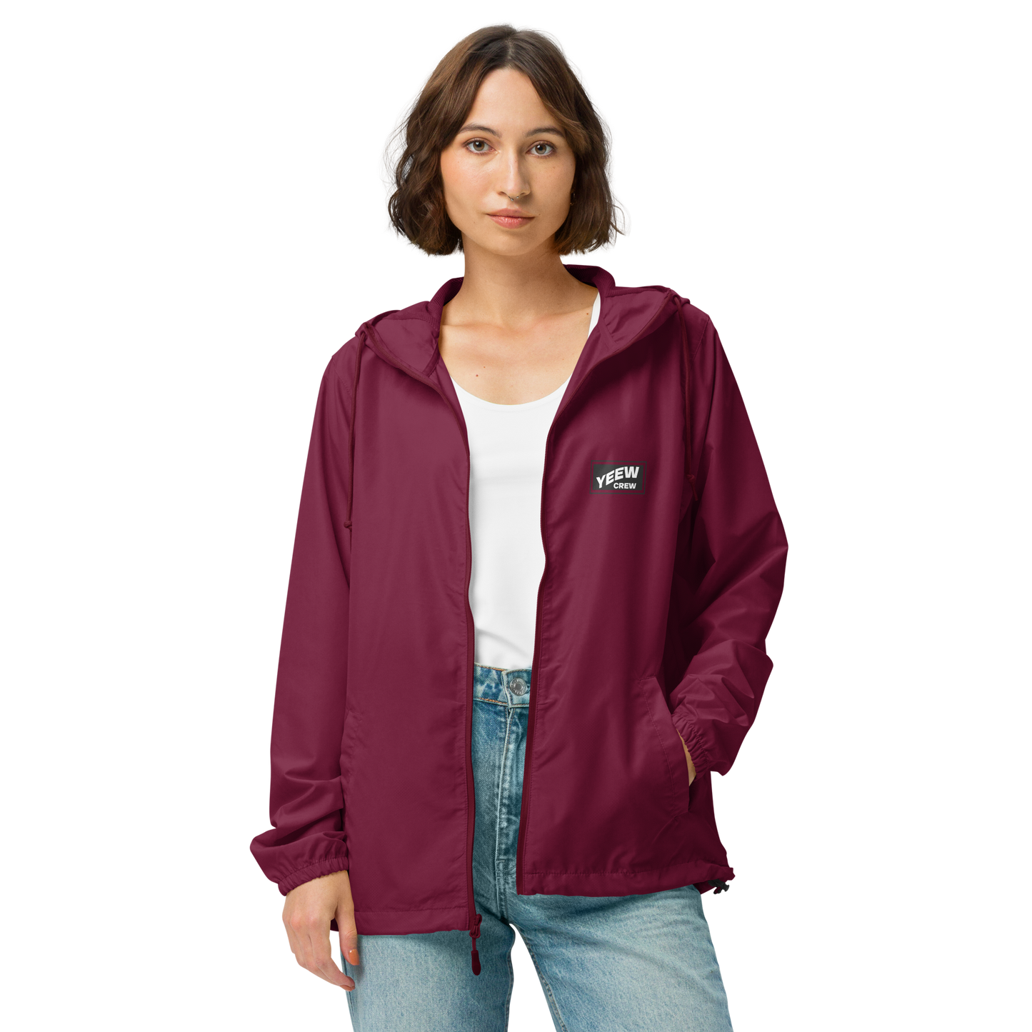 Unisex lightweight zip up windbreaker