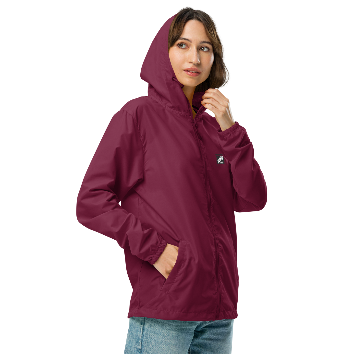 Unisex lightweight zip up windbreaker