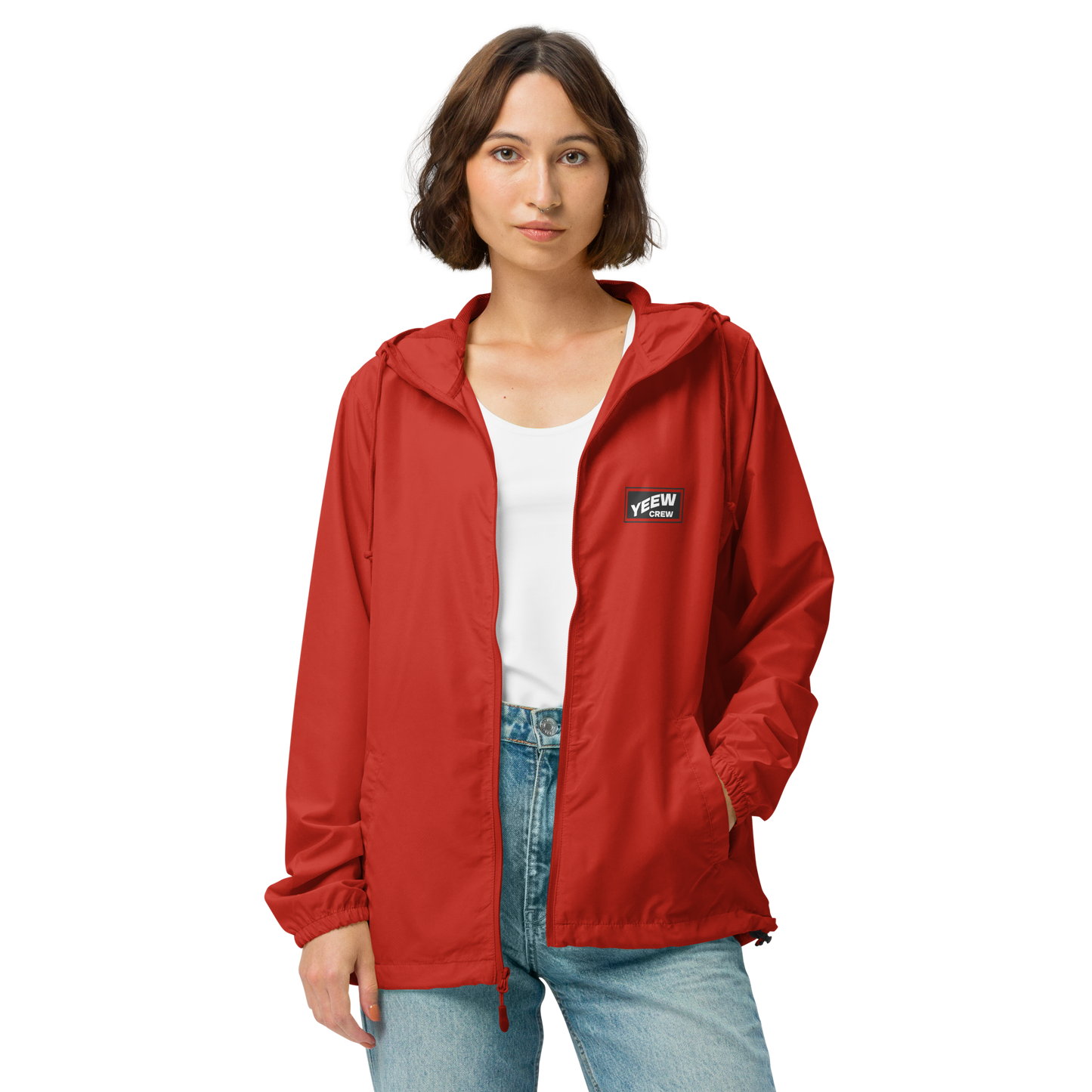 Unisex lightweight zip up windbreaker