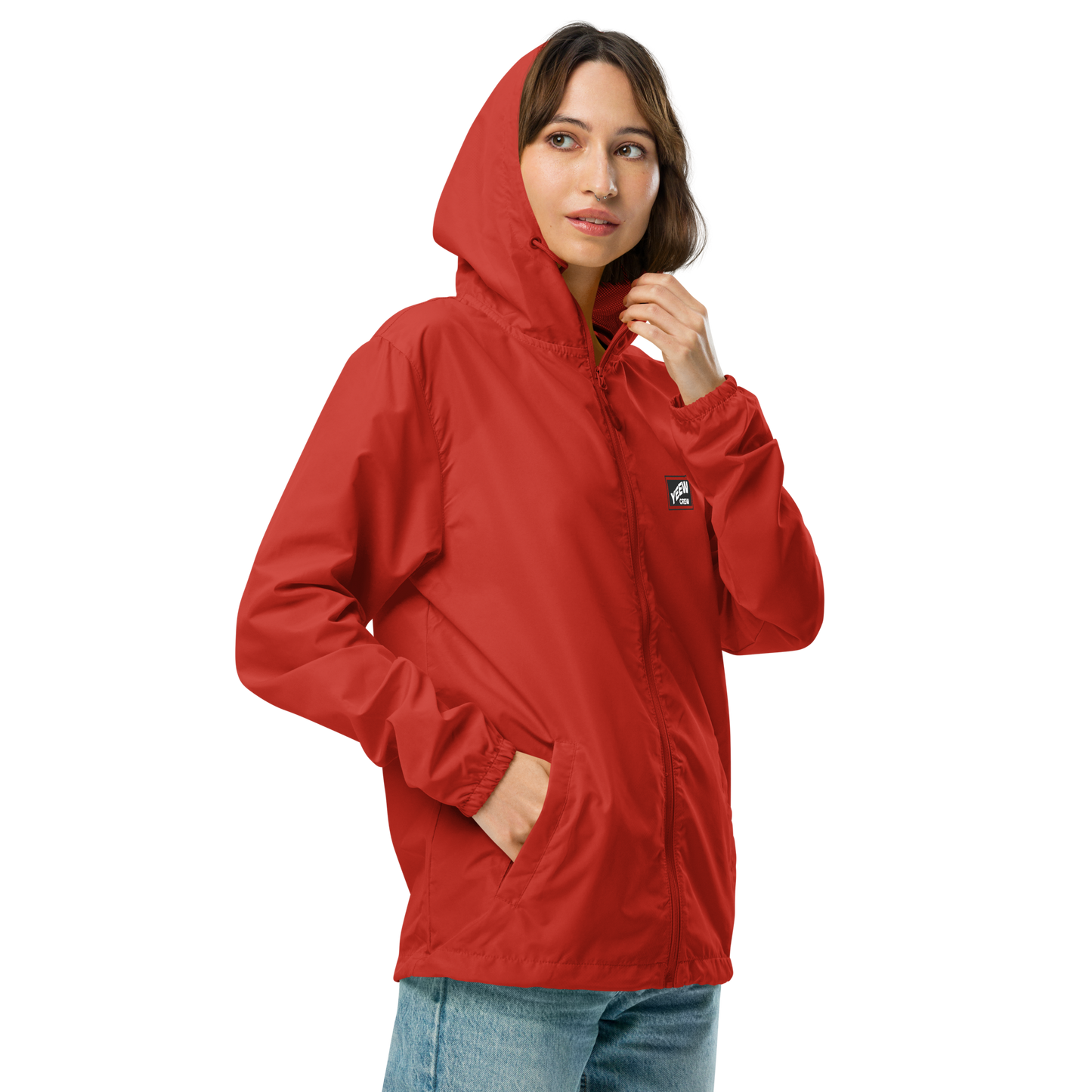 Unisex lightweight zip up windbreaker