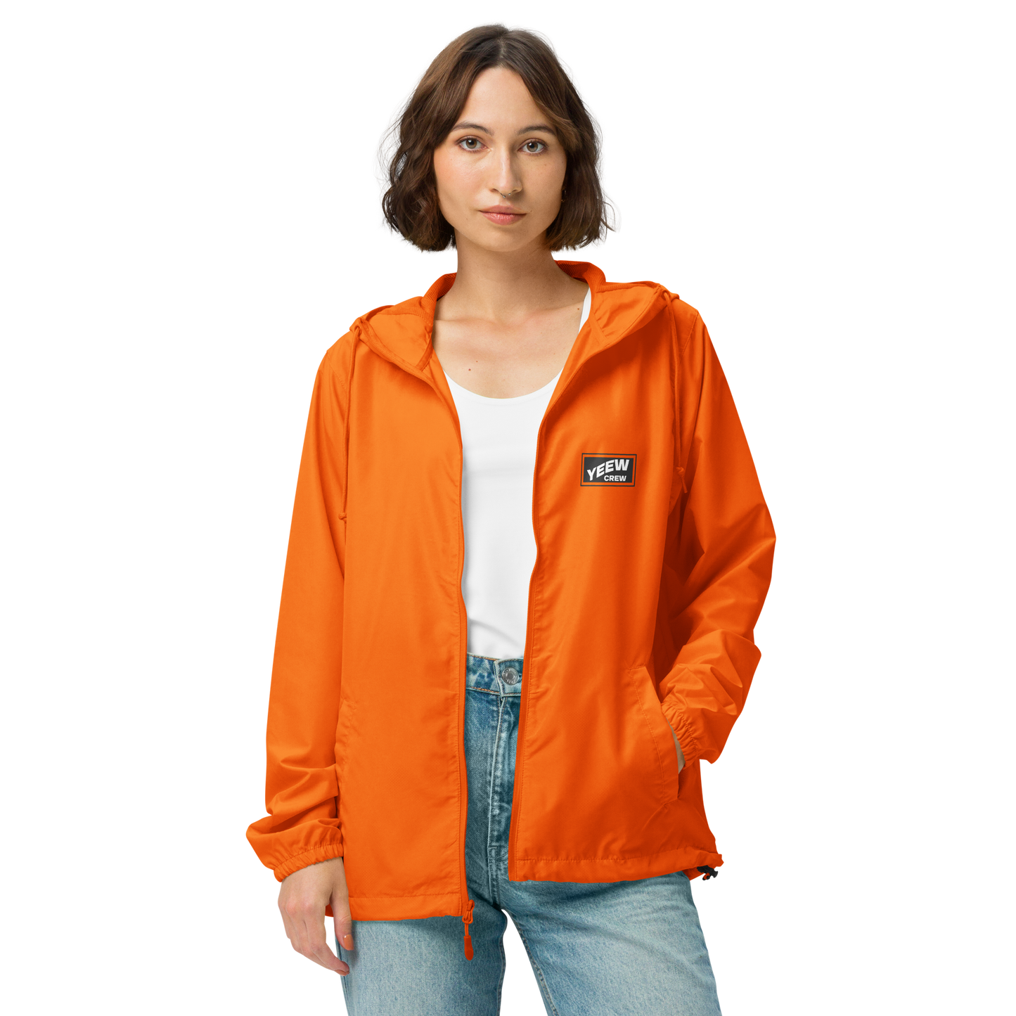 Unisex lightweight zip up windbreaker