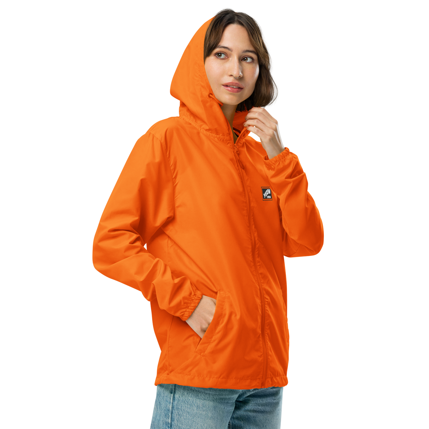 Unisex lightweight zip up windbreaker