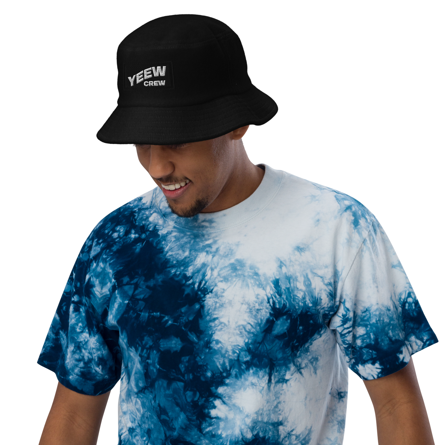 Unstructured terry cloth bucket hat