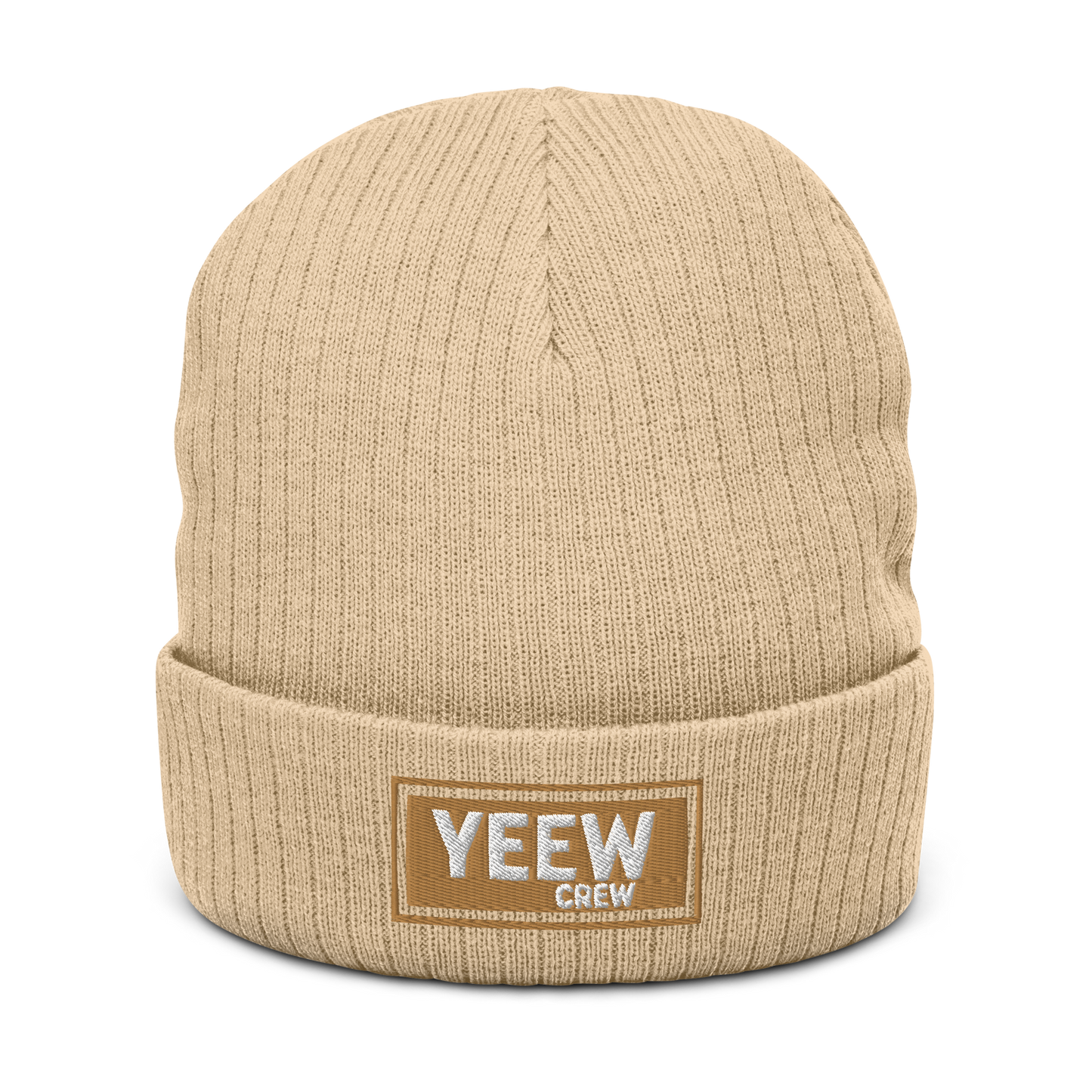 Ribbed knit beanie