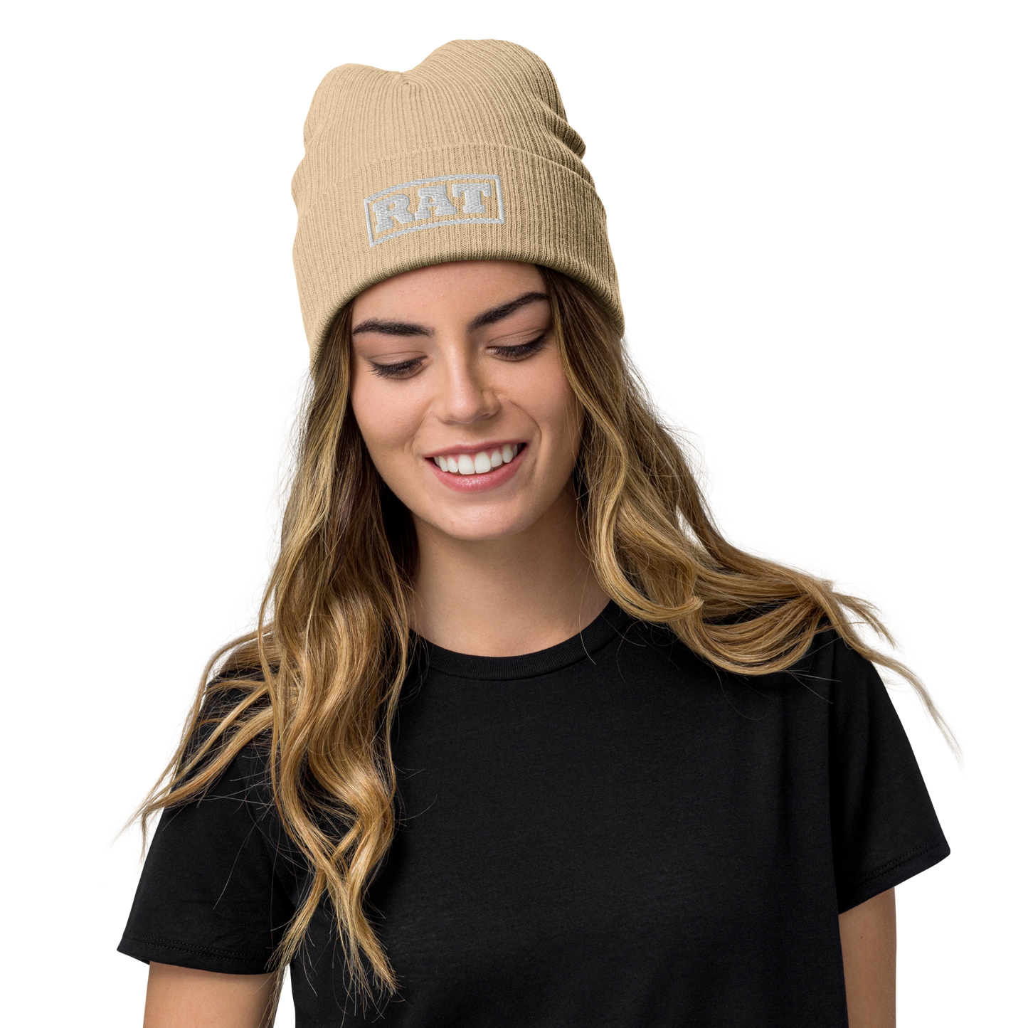 Ribbed knit beanie