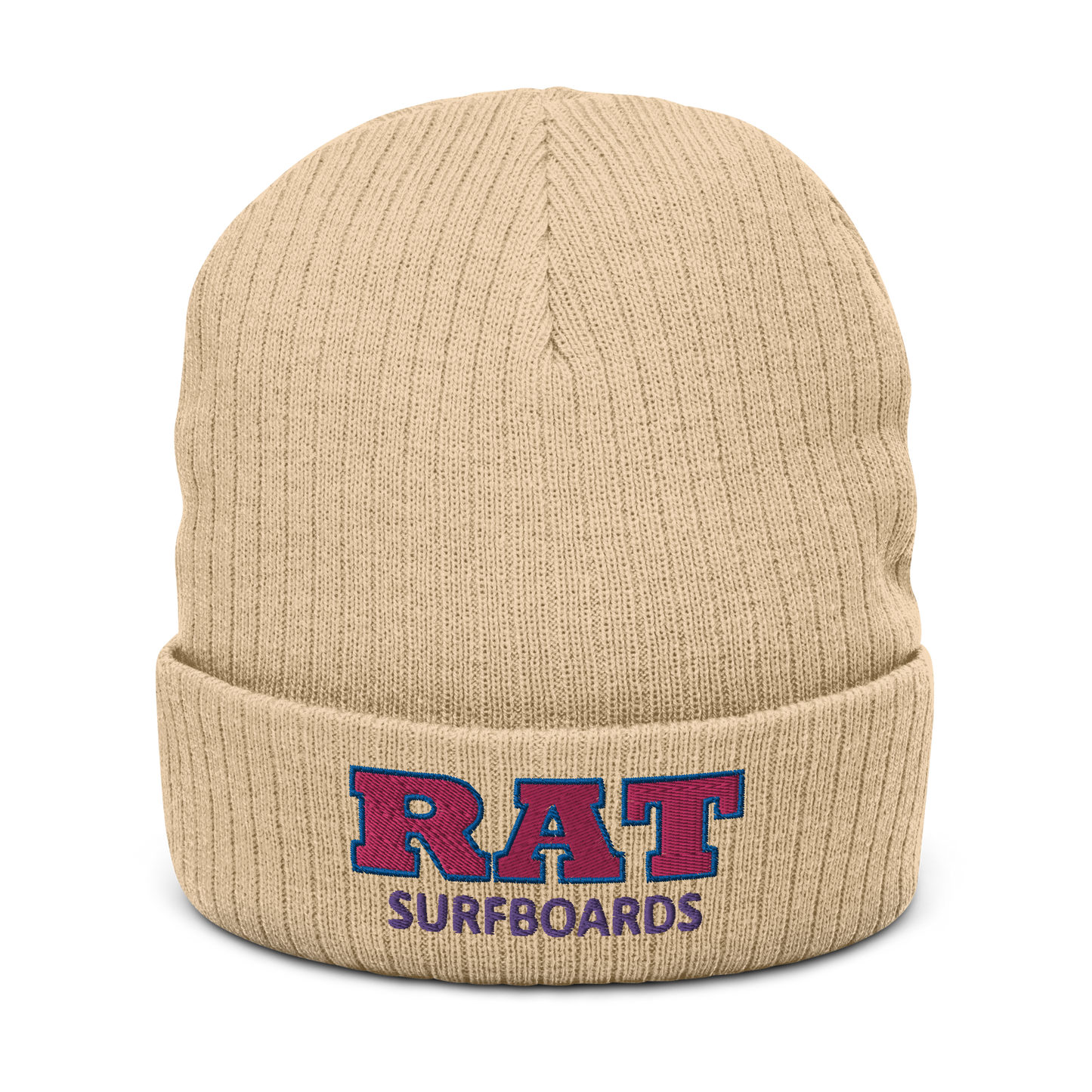 Ribbed knit beanie