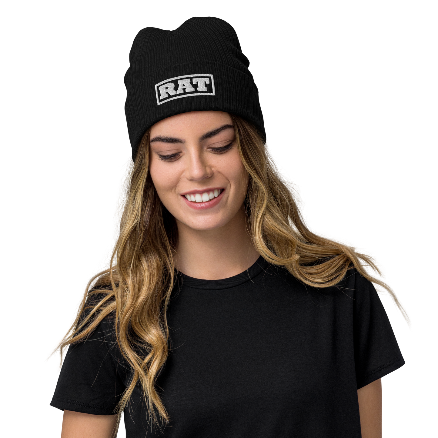 Ribbed knit beanie