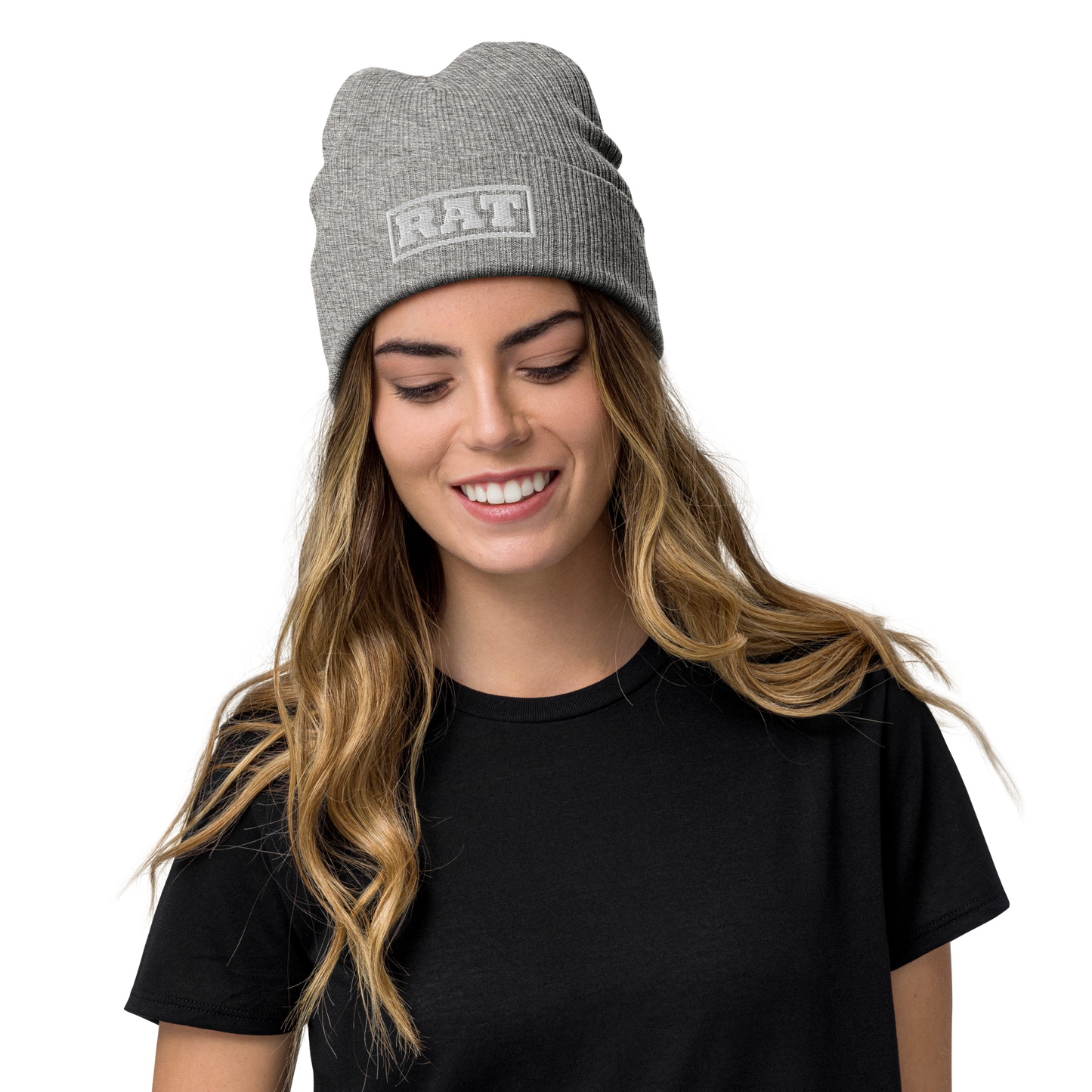 Ribbed knit beanie