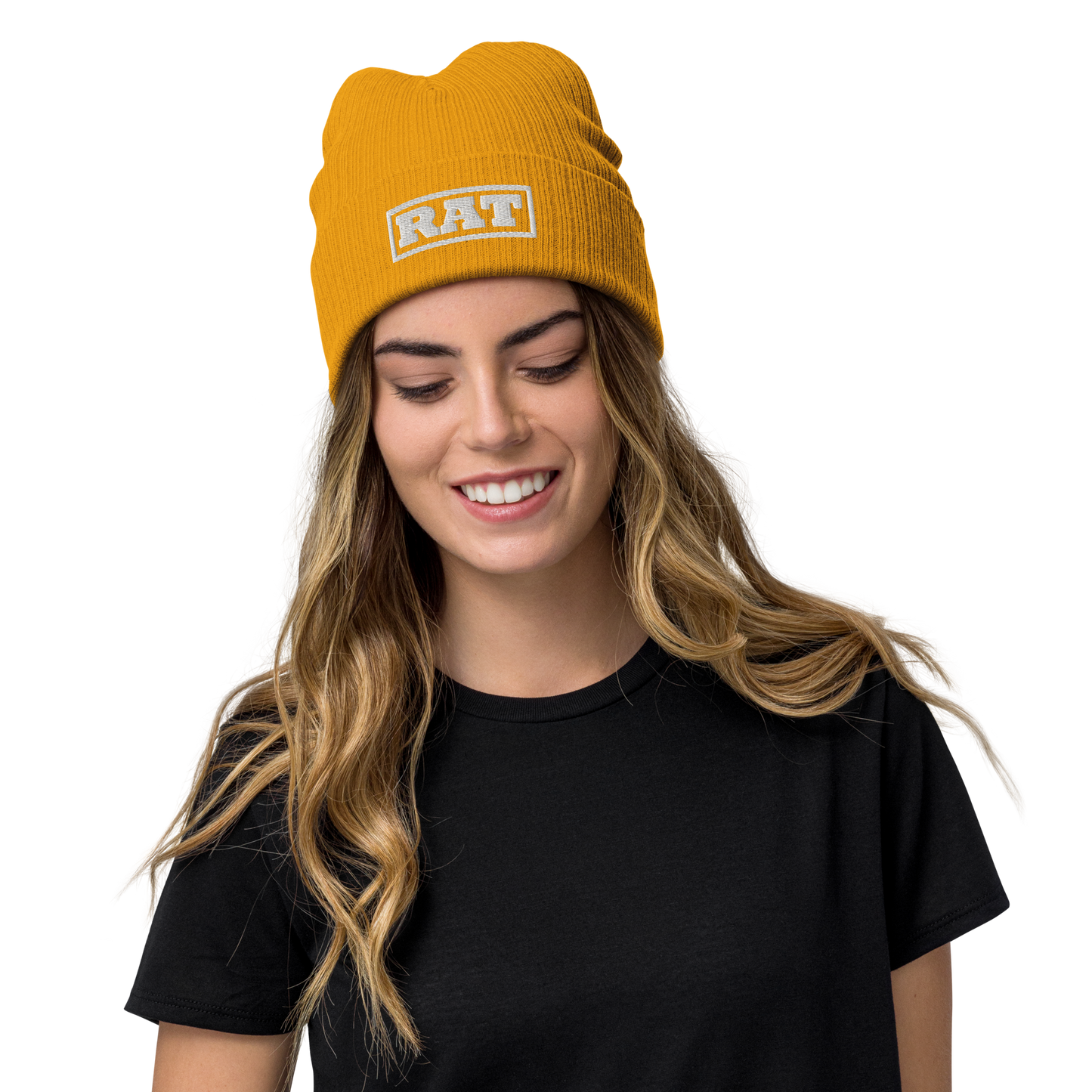 Ribbed knit beanie