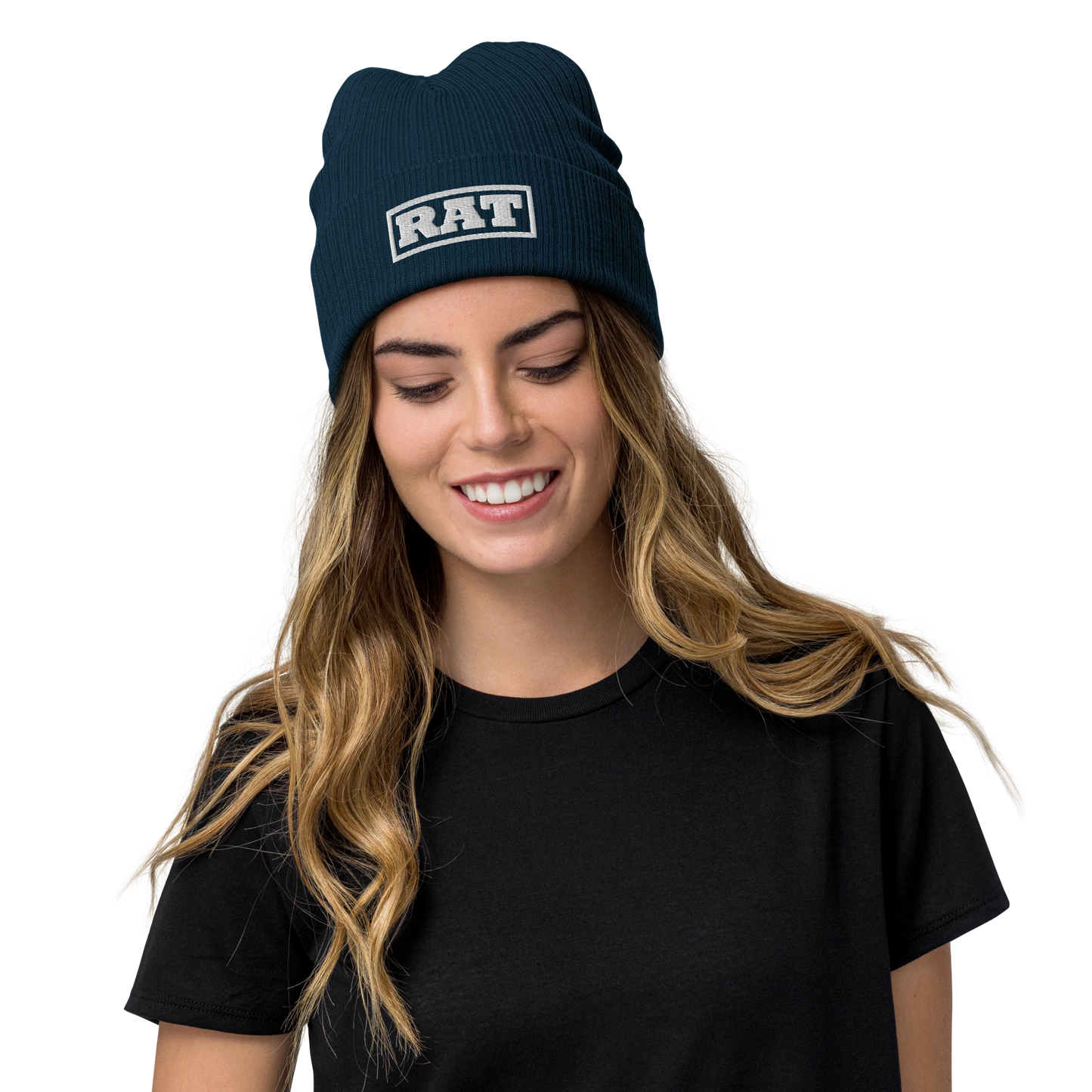 Ribbed knit beanie