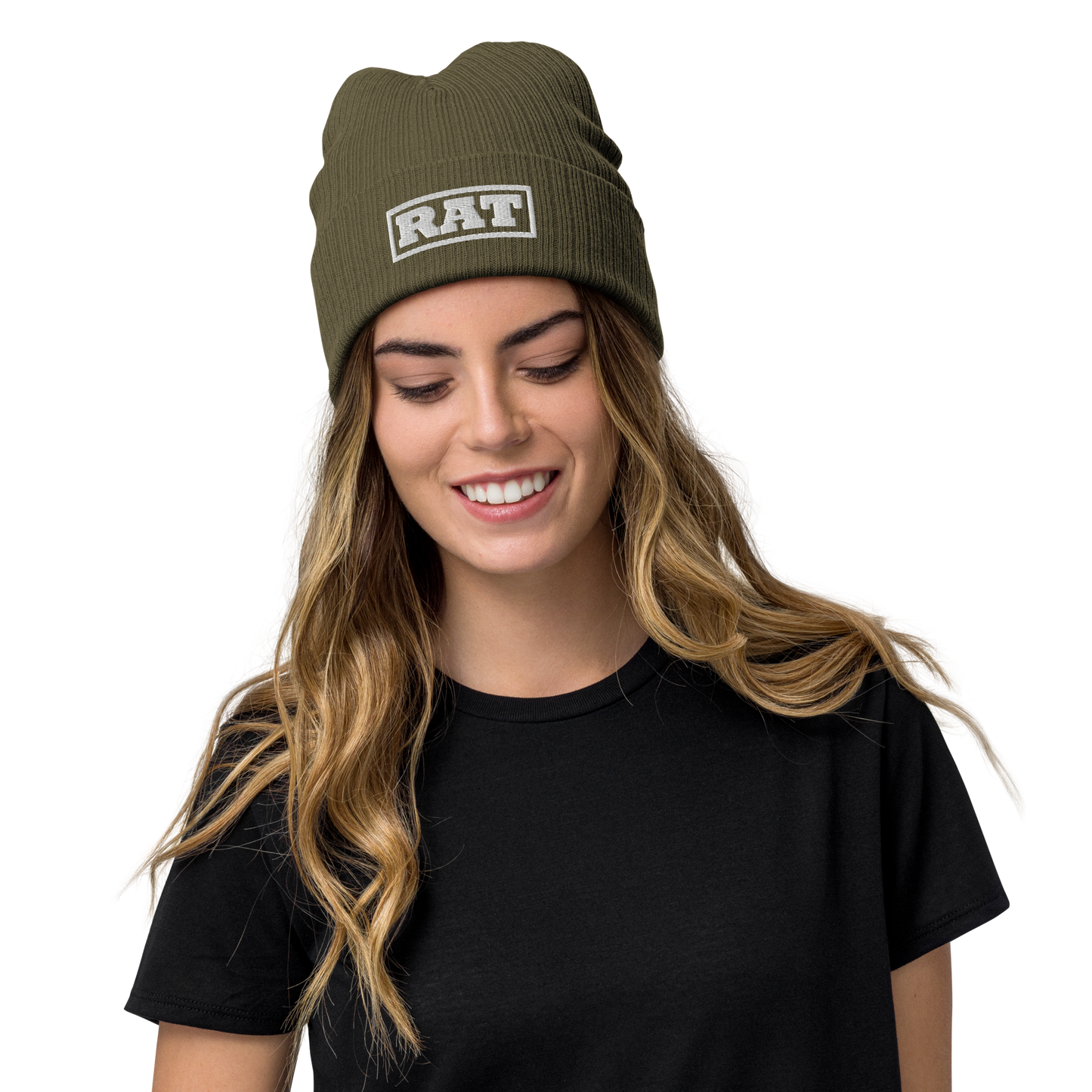 Ribbed knit beanie