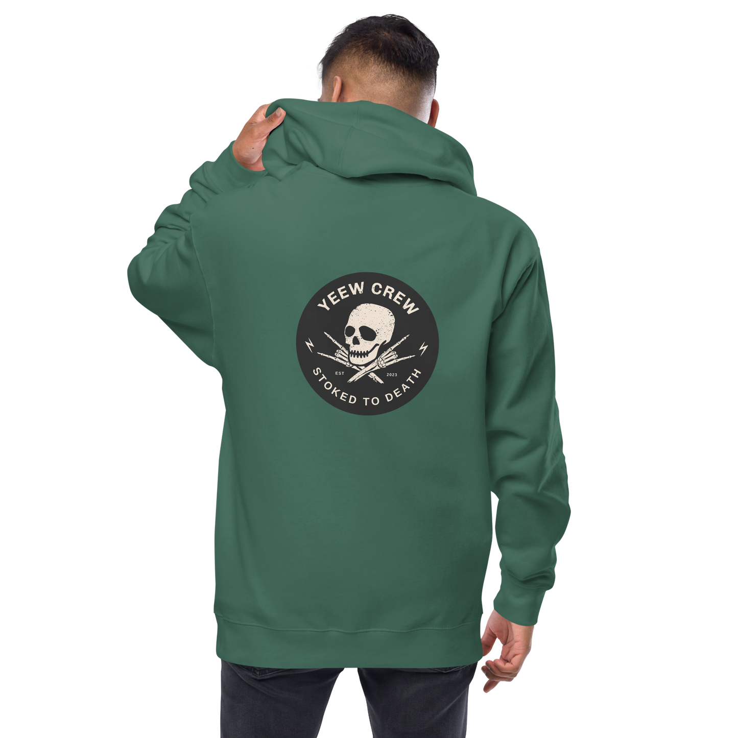 Unisex fleece zip up hoodie