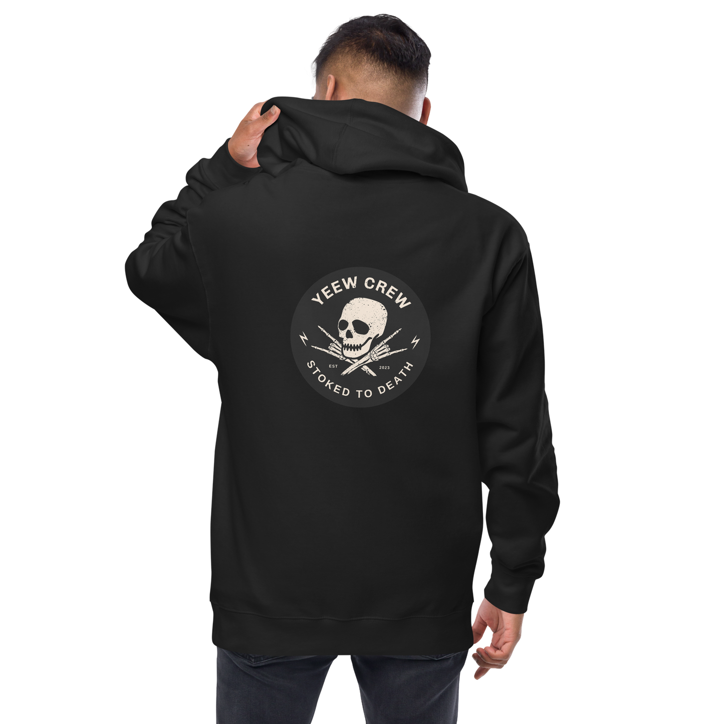 Unisex fleece zip up hoodie
