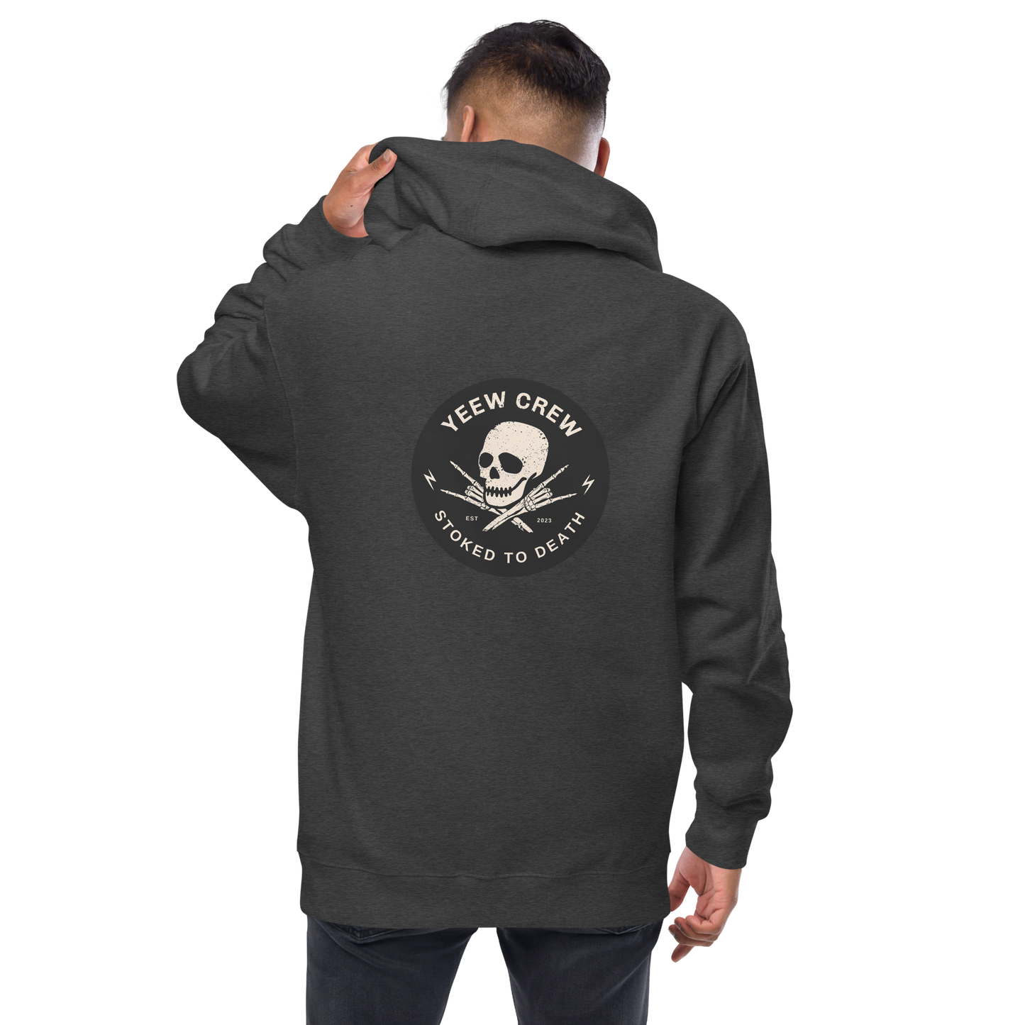 Unisex fleece zip up hoodie