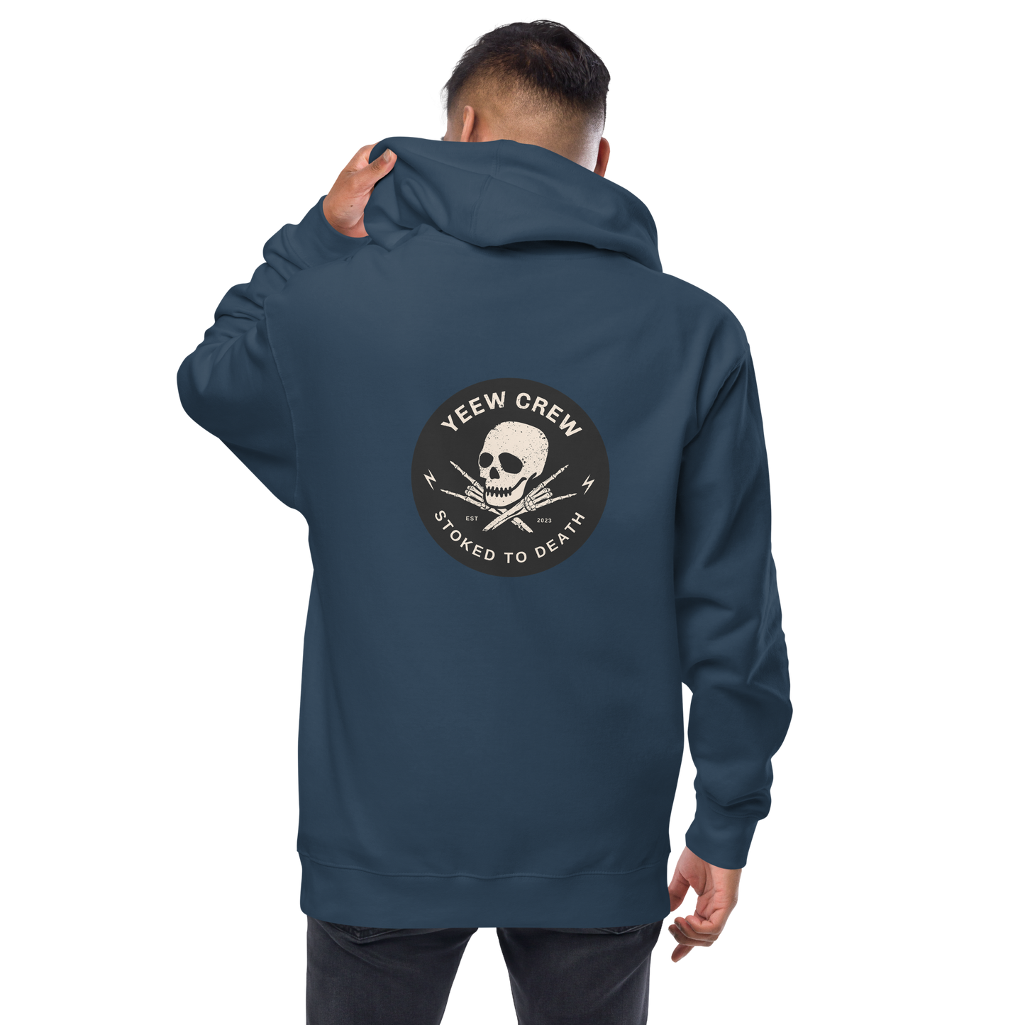 Unisex fleece zip up hoodie
